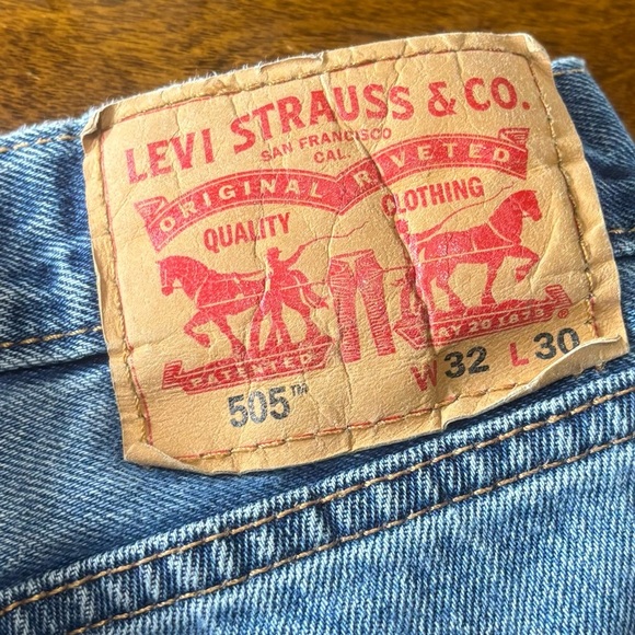 Levi's 505 Red Tab Straight Fit Jeans 32x30 - Picture 11 of 12